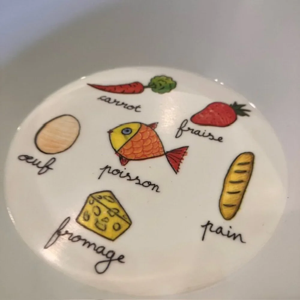 Baby Cie French Foods Melamine Bowl Dishwasher Safe Set of 2